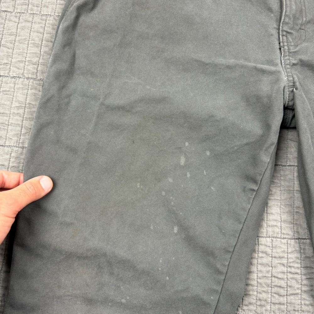 Dickies Carpenter Pants Men 36x32 Gray Canvas Workwear Utility Distressed Faded - Picture 9 of 16